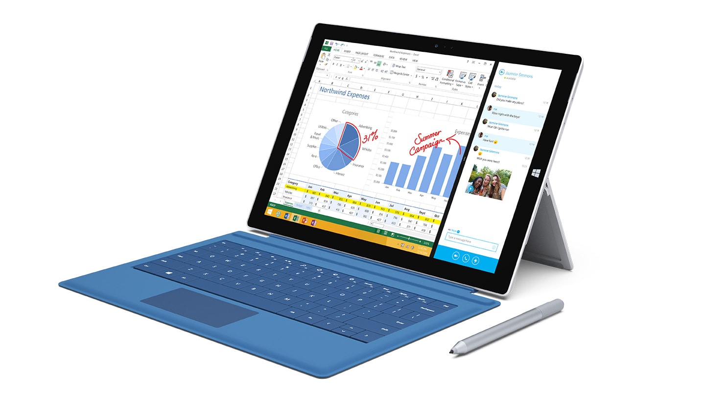 تبلت مایکروسافت به نام Surface Pro 3 معرفی شد