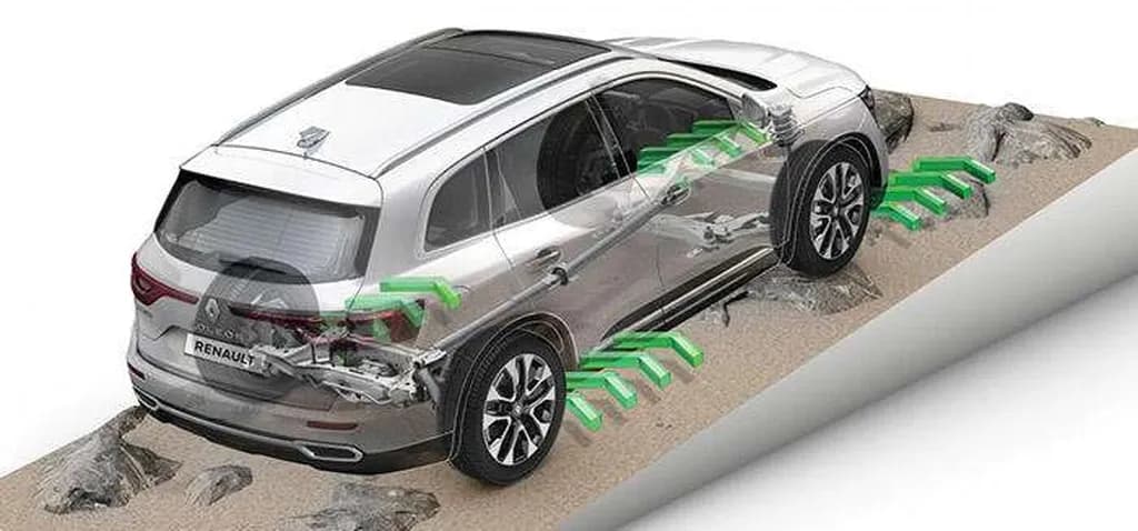 به لطف سوئیچی که در کنسول قرار دارد استفاده از سیستم چهارچرخ محرک بسیار آسان است. به کمک این سوئیچ انتخاب حالت رانندگی بین دیفرانسیل جلو و دو دیفرانسیل امکانپذیر است. در صورتی که 4WD را انتخاب کنید گشتاور لازم بهطور خودکار بین چرخهای جلو و عقب تقسیم میشود.