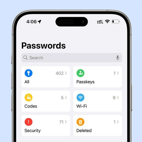 راهنمای جامع کار با اپلیکیشن Passwords اپل روی آیفون و مک
