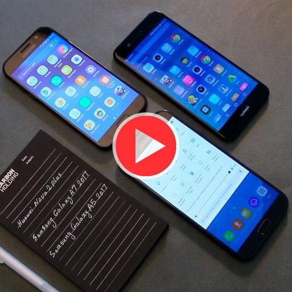 مقایسه ویدئویی Nova 2 Plus با Galaxy A5 2017 و Galaxy A7 2017
