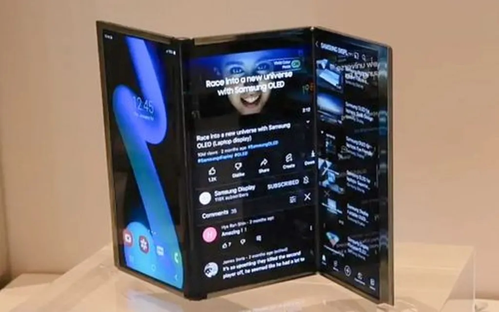 تاشدنی سه‌تکه سامسونگ در سال جاری میلادی عرضه می‌شود