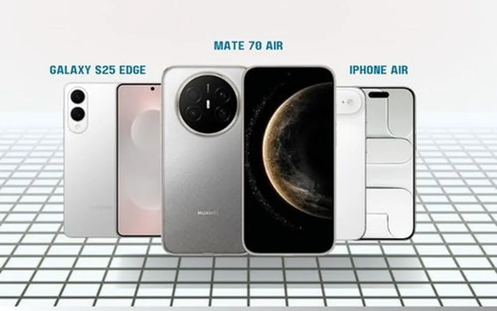 هواوی میت 70 ایر در برابر گلکسی S25 اج و آیفون ایر چه حرفی برای گفتن دارد؟
