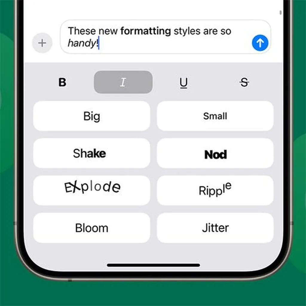 راهنمای تغییر فرمت متن در اپلیکیشن Messages در آی او اس ۱۸