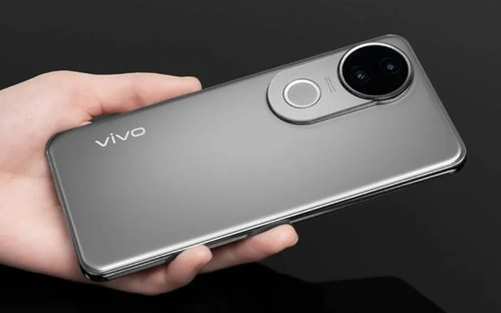 رندر ویوو V50 طراحی این میان‌رده باریک را نشان می‌دهد