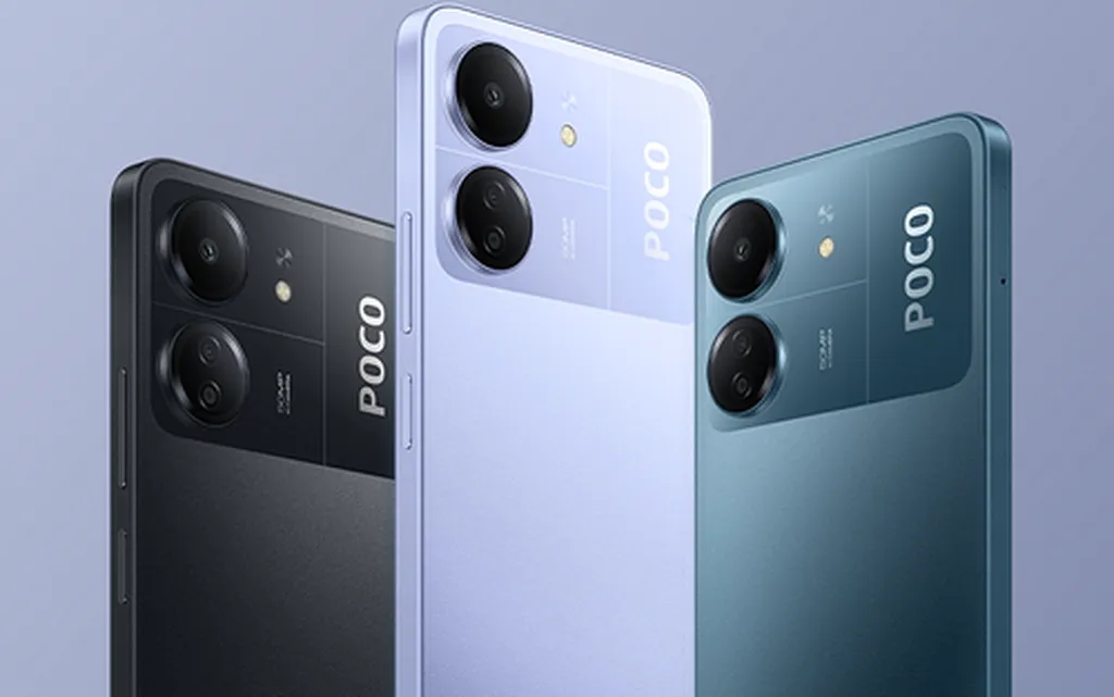 رندرهای گوشی اقتصادی پوکو طراحی آن را نشان می‌دهند