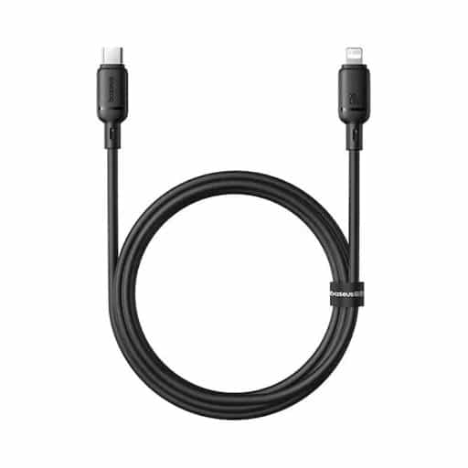 کابل شارژ USB-C به لایتنینگ باسئوس مدل Silky Series