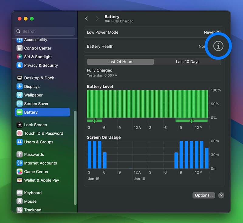 چگونه سلامت باتری مک بوک را چک کنیم؟