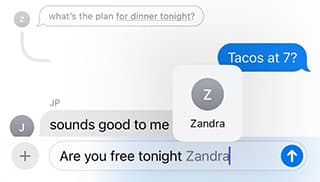 تگ کردن در آی مسج