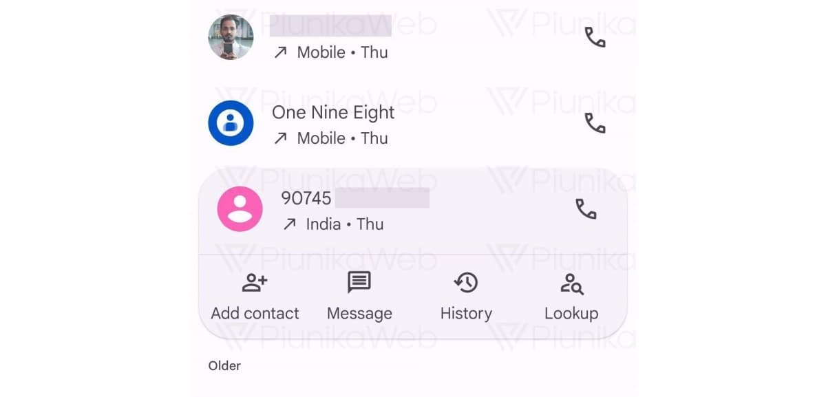 جستجوی آسان شماره‌ی ناشناس با اپلیکیشن Phone گوگل