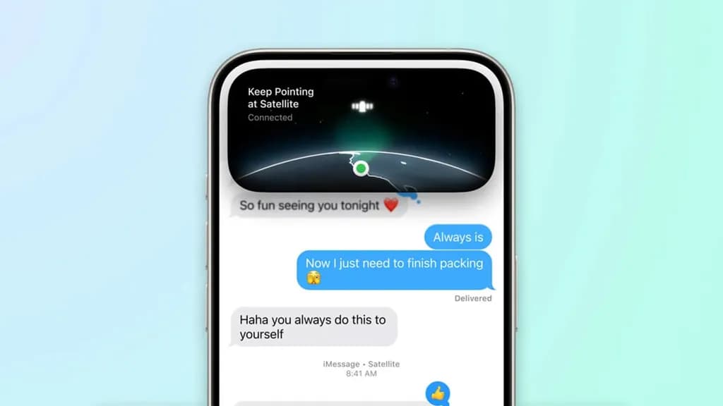 Messages via satellite