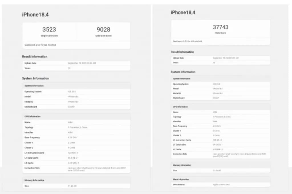 بنچمارک آیفون ایر