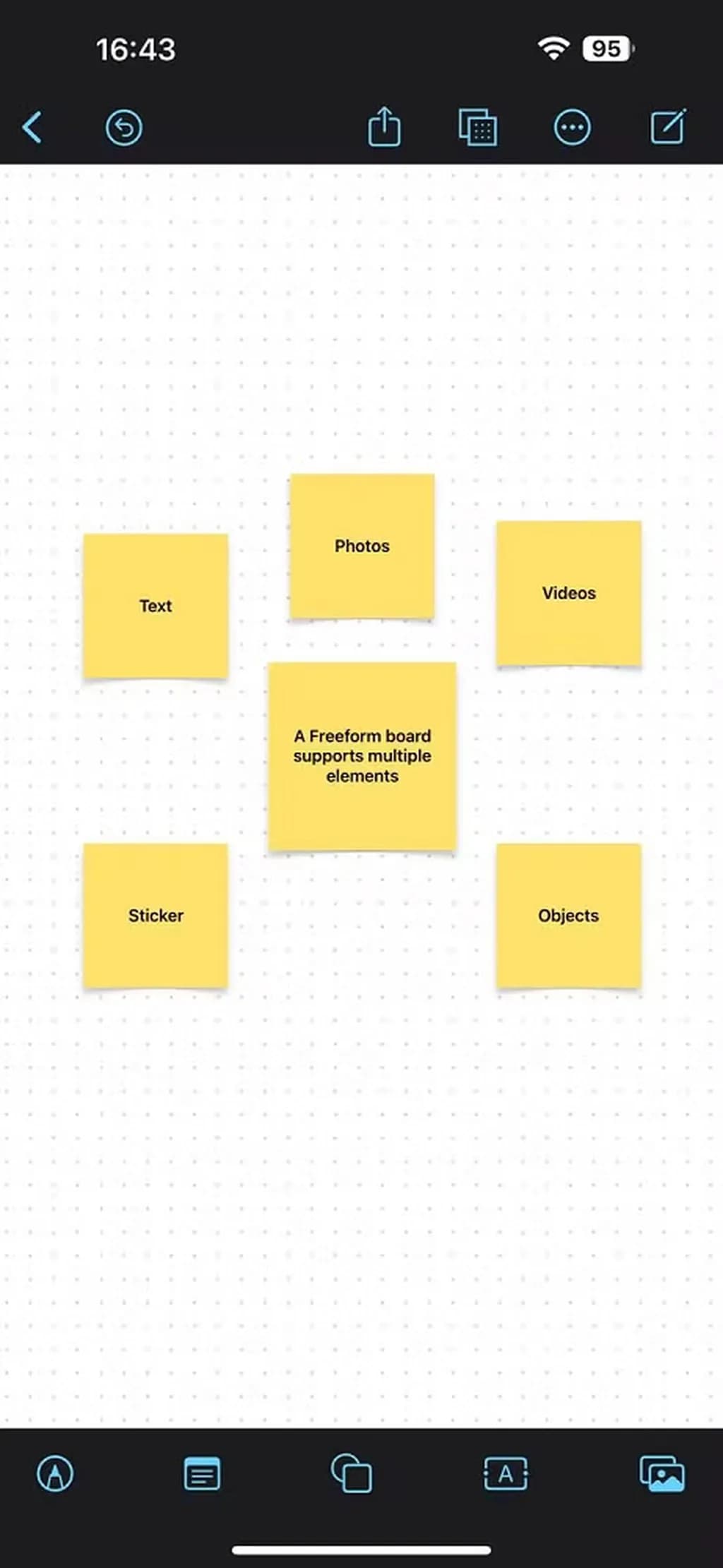 برنامه freeform ایفون