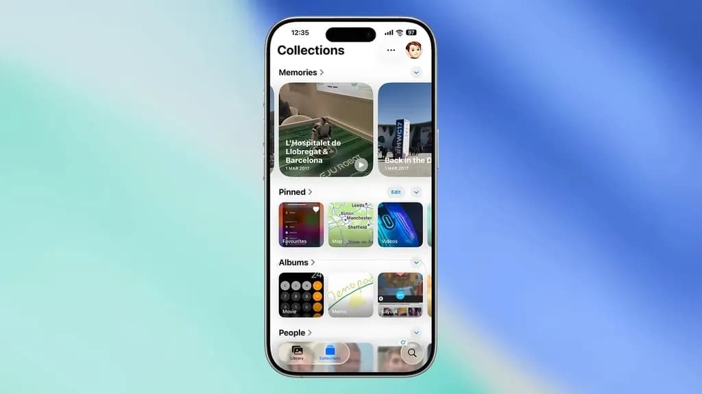 برنامه photos iOS 26