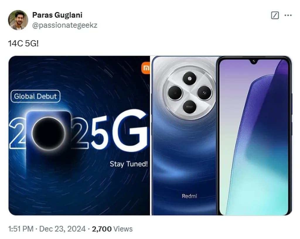 گزارش عرضه ردمی 14C 5G