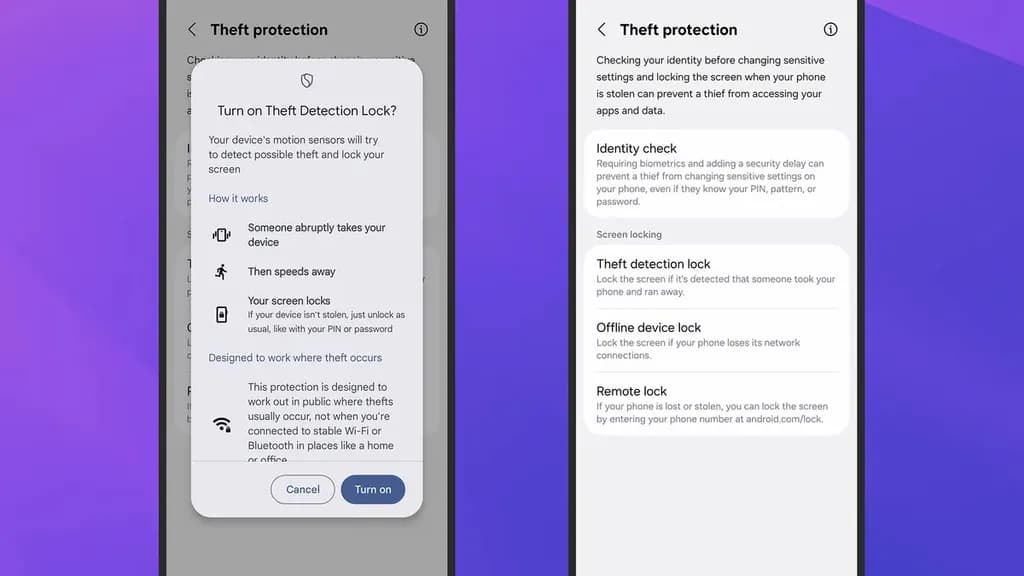 قابلیت‌های ضد سرقت One UI 7