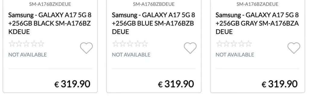 قیمت گلکسی A17 5G