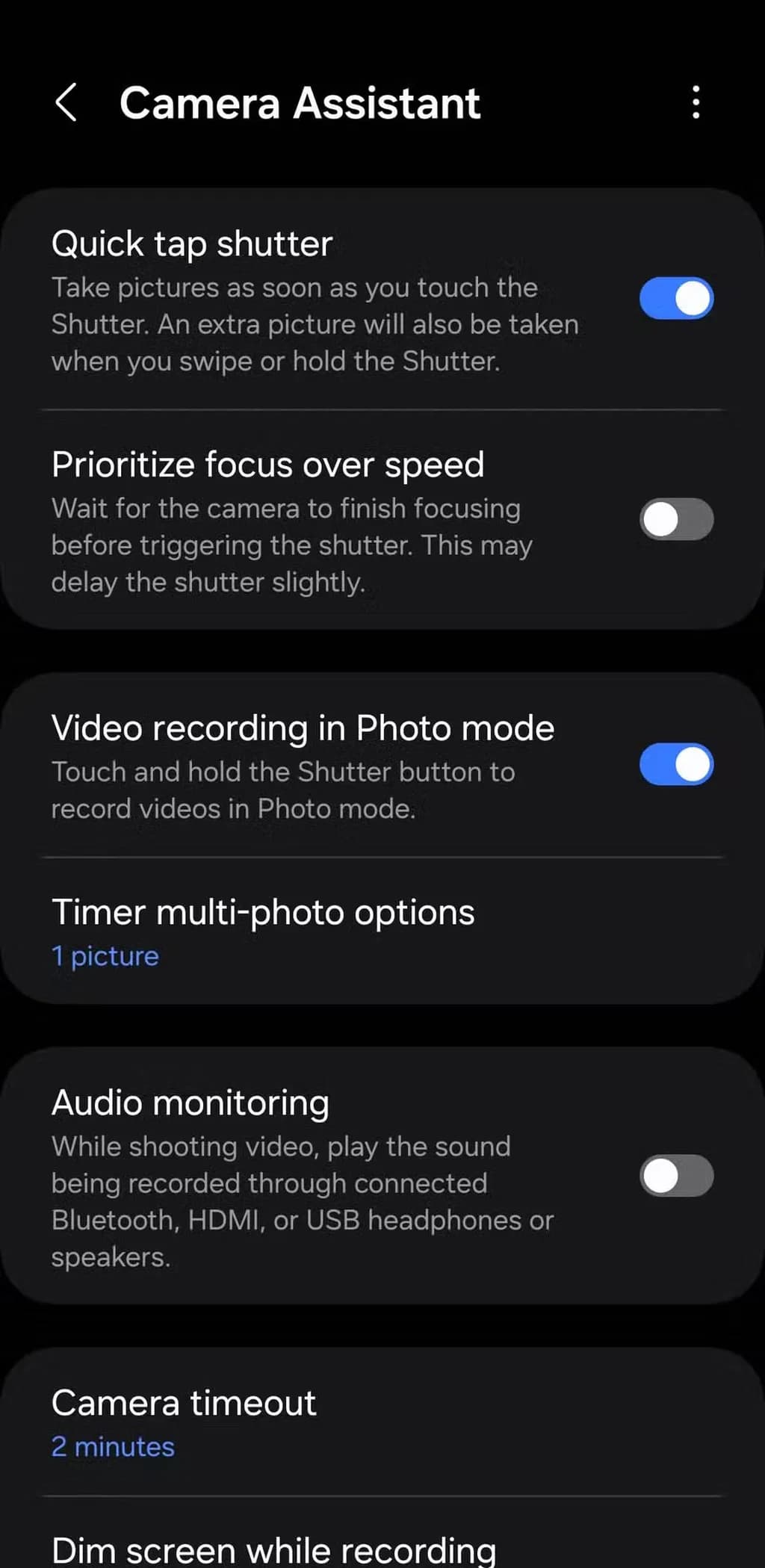 Quick Tap Shutter