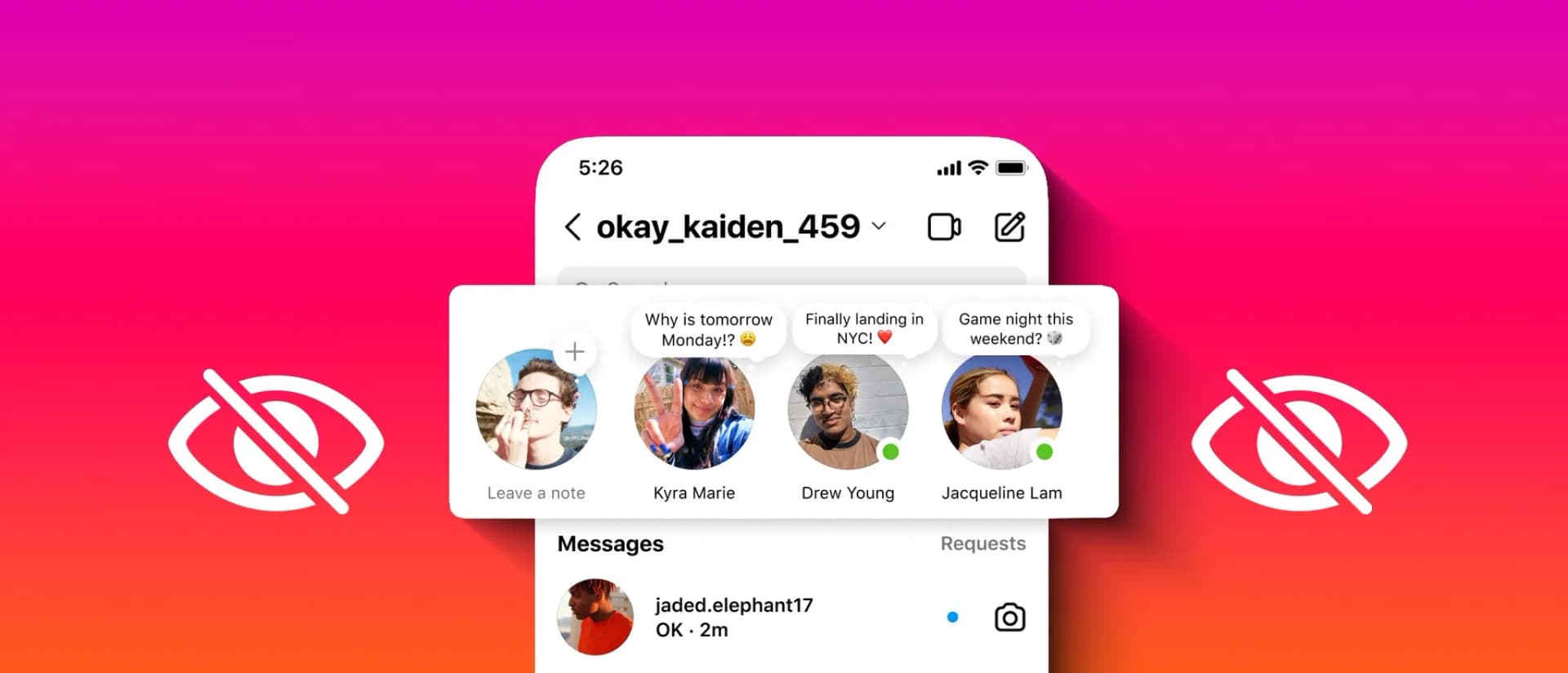 عدم فعال‌شدن تنظیمات نوت اینستاگرام 