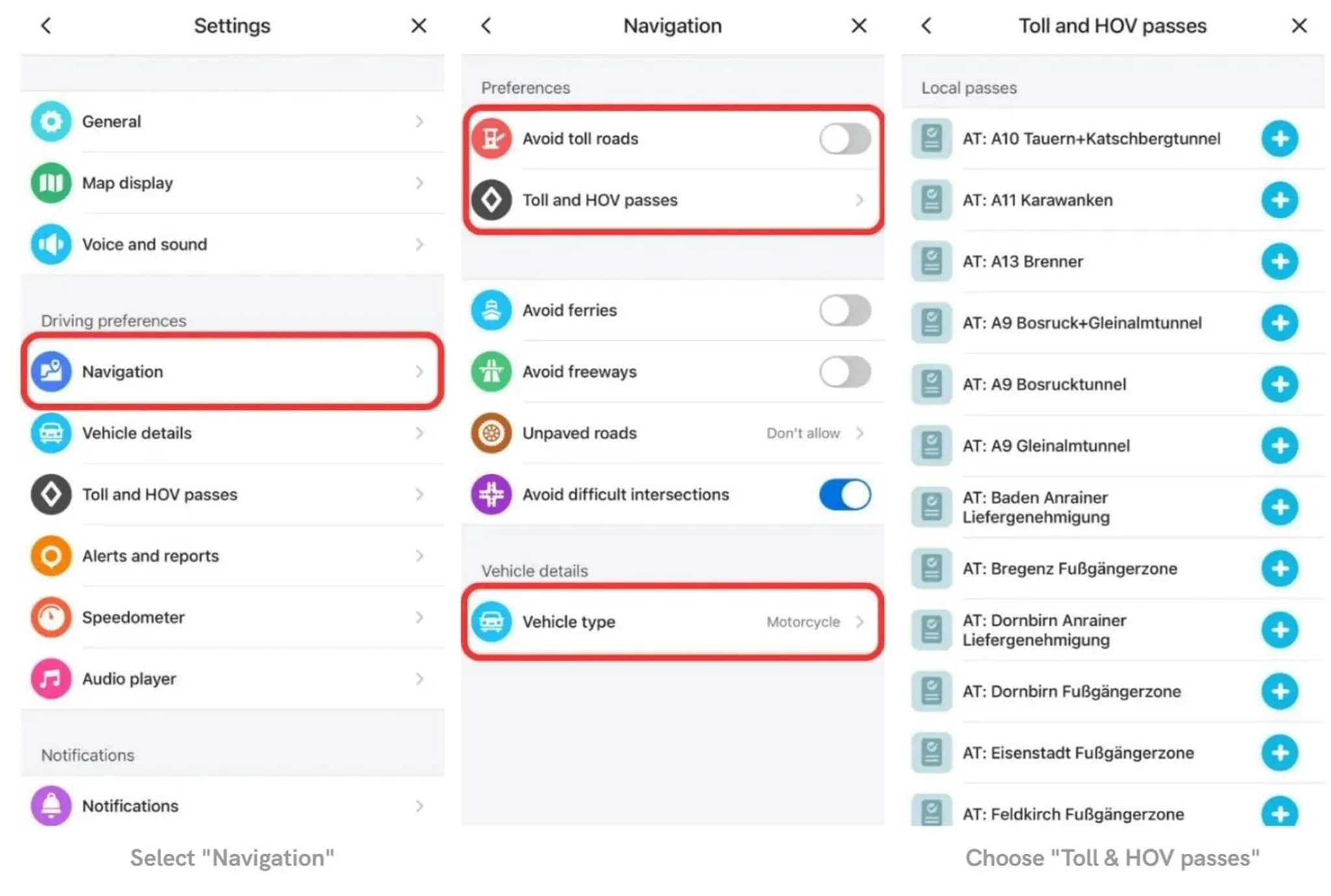 چگونه در Waze از عوارض و بزرگراه اجتناب کنیم؟