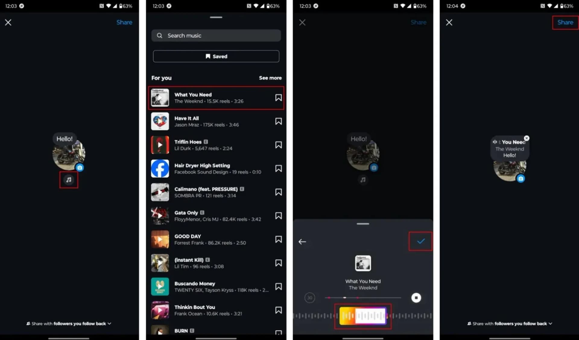 چگونه به یادداشت‌های اینستاگرام موسیقی اضافه کنیم؟