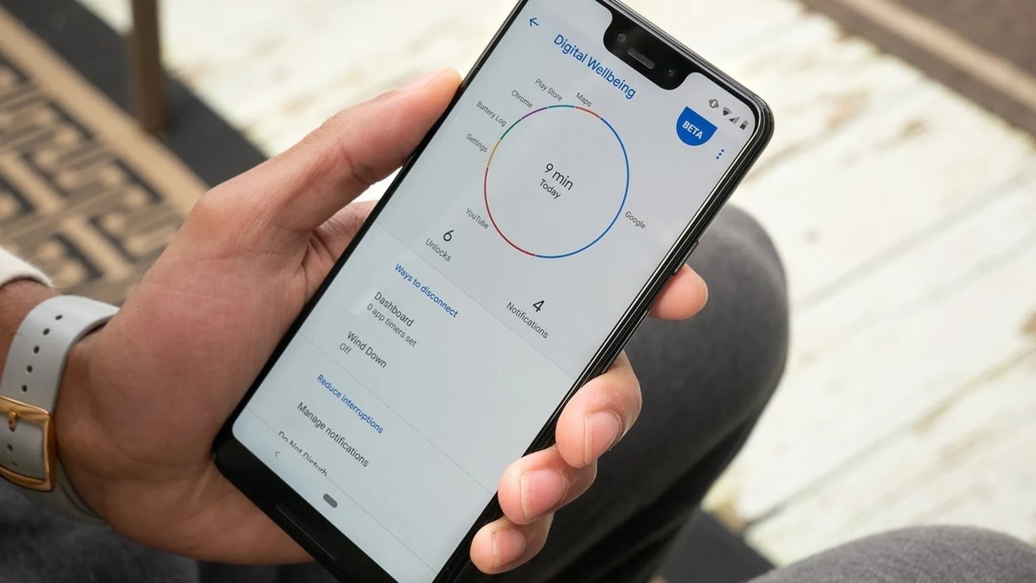 قابلیت digital wellbeing