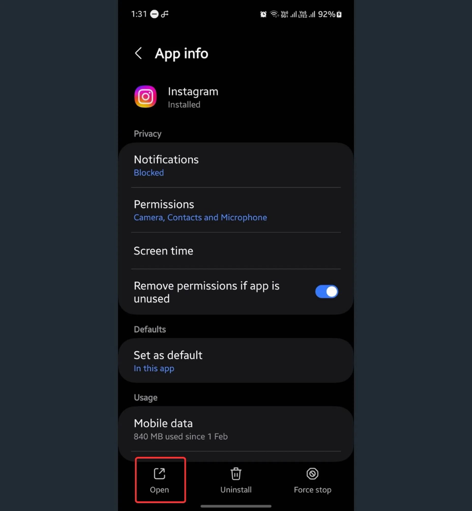 یافتن برنامه‌های مخفی‌ گوشی سامسونگ با استفاده از جستجو