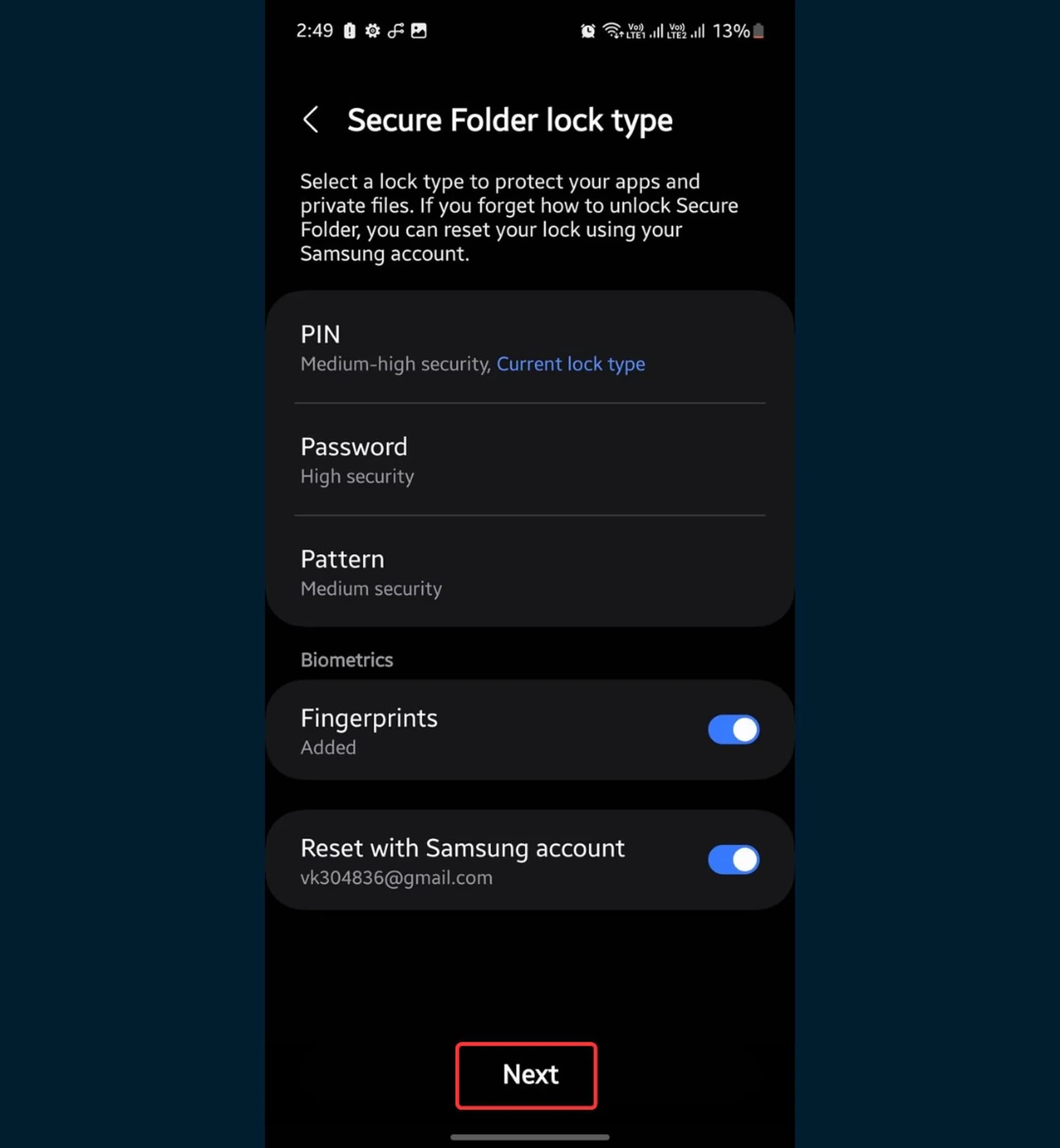 روش مخفی‌کردن برنامه‌ در گوشی‌ سامسونگ با  Secure Folder