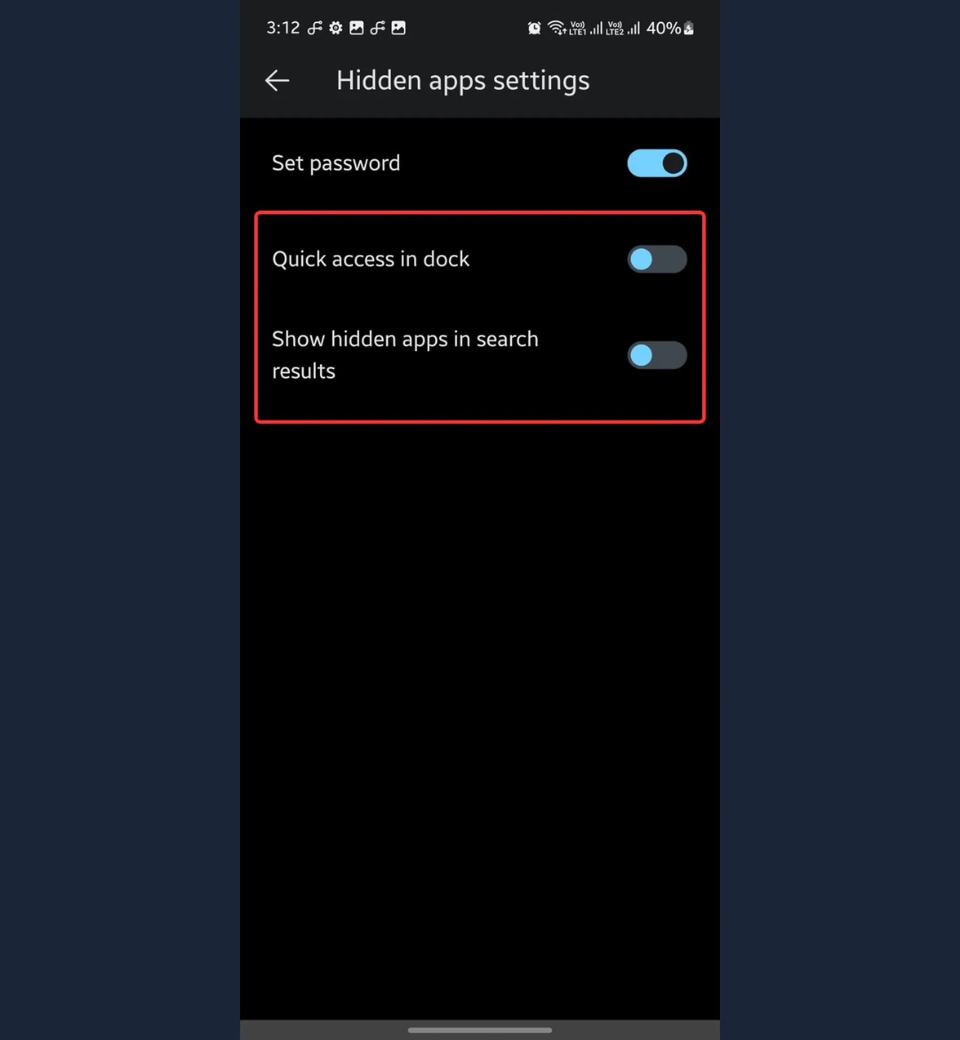 مخفی‌‌کردن برنامه‌ها در  گوشی سامسونگ