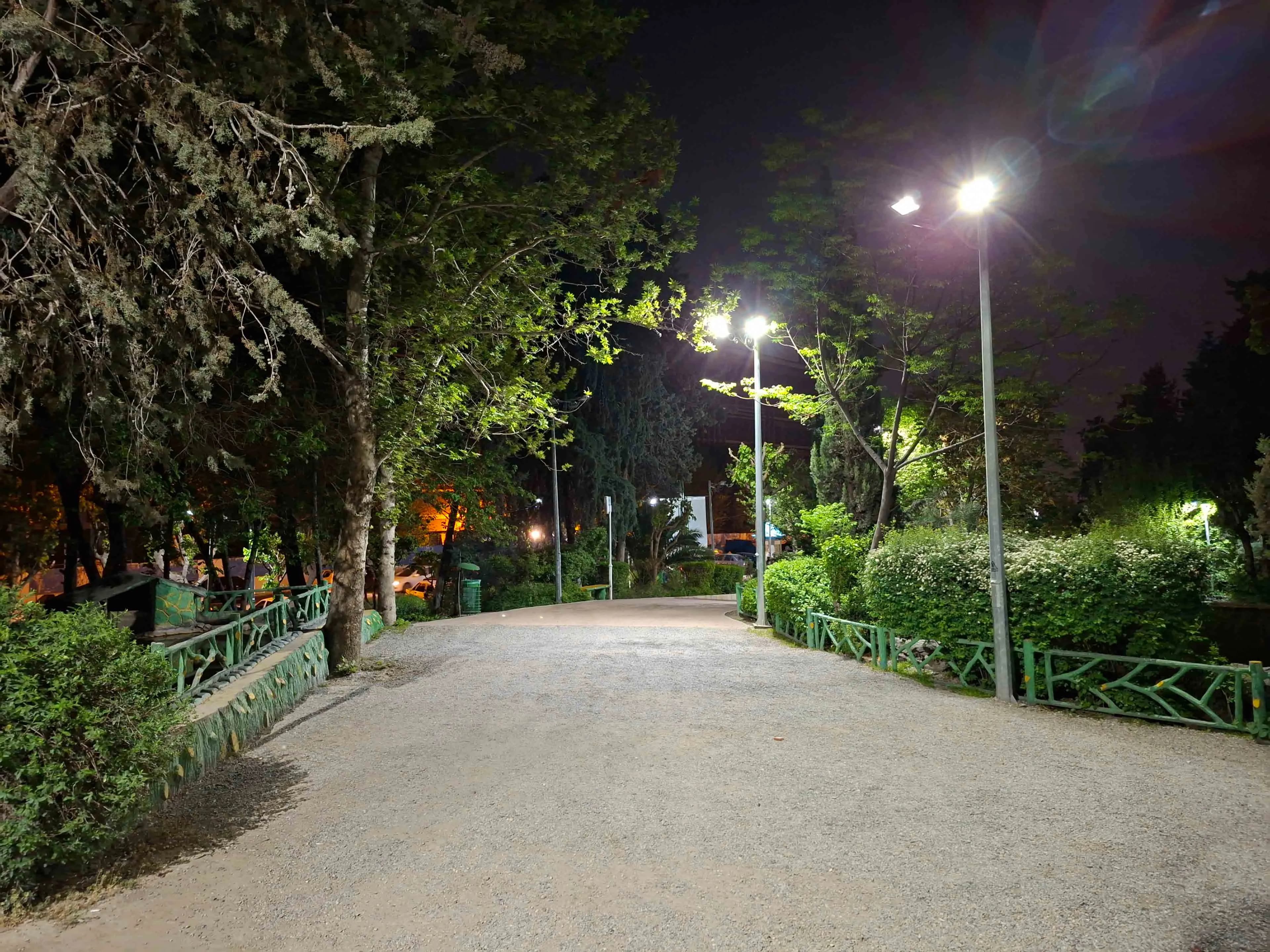 دوربین اصلی گلکسی A56 در شب