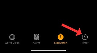 تایمر آیفون