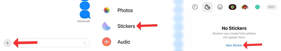 ساخت استیکر در آیفون