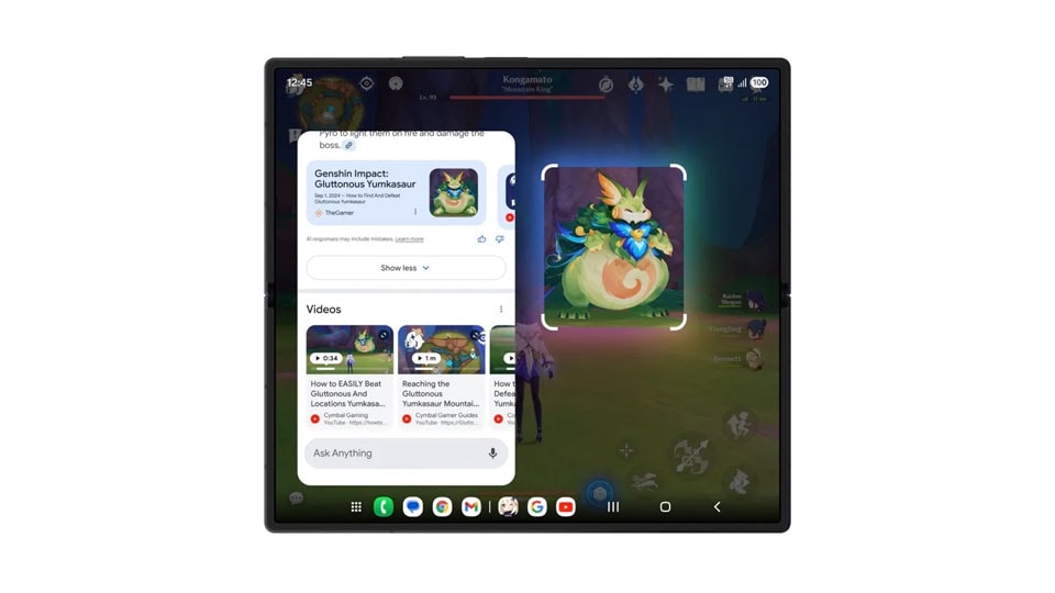 gemini in galaxy z fold 7