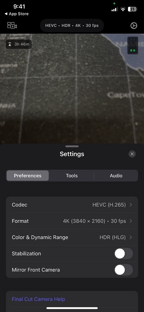 اپلیکیشن Final Cut camera