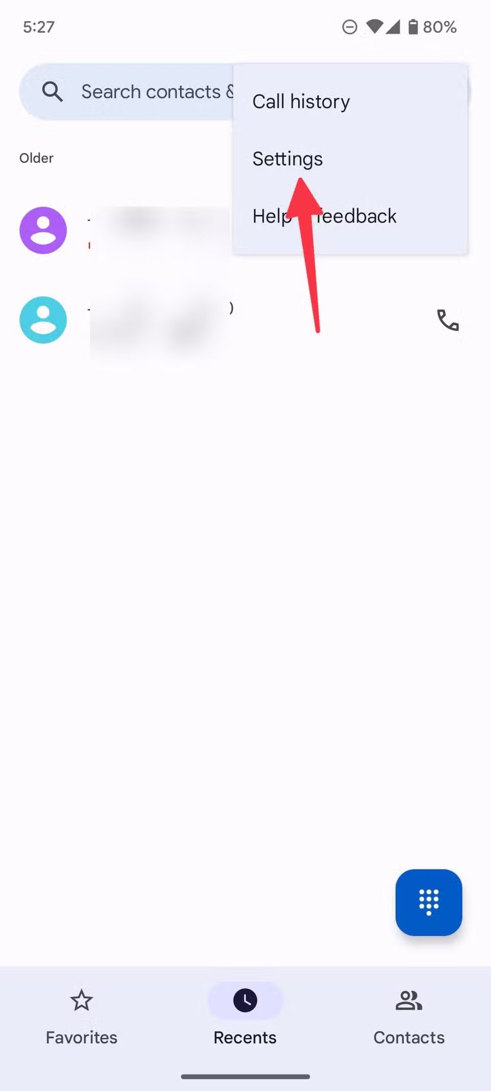 مشاهده شماره‌های مسدود شده