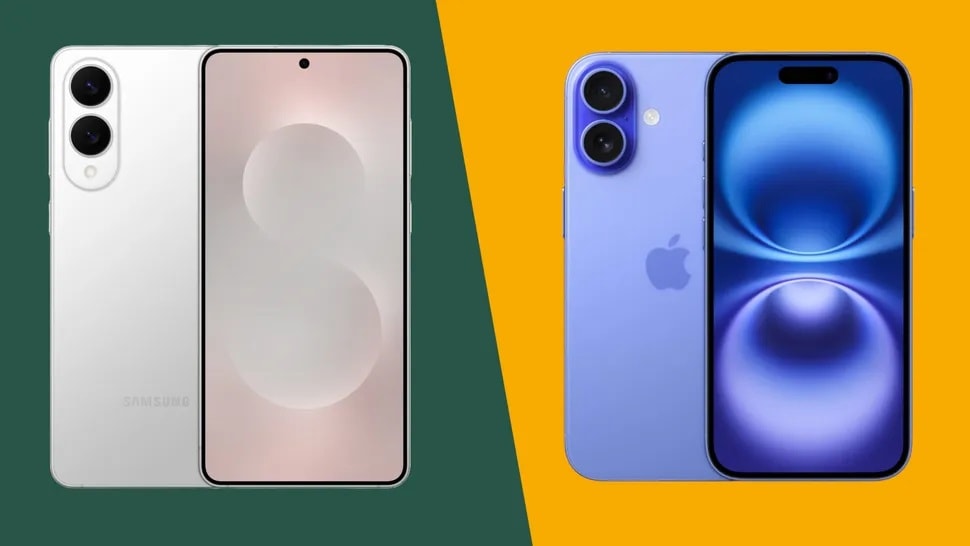 مقایسه گلکسی اس ۲۵ اج و آیفون ۱۶