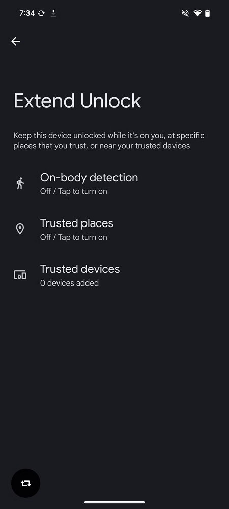 قابلیت Extend unlock