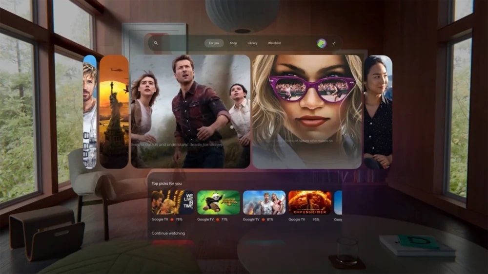 رابط کاربری پلتفرم Android XR