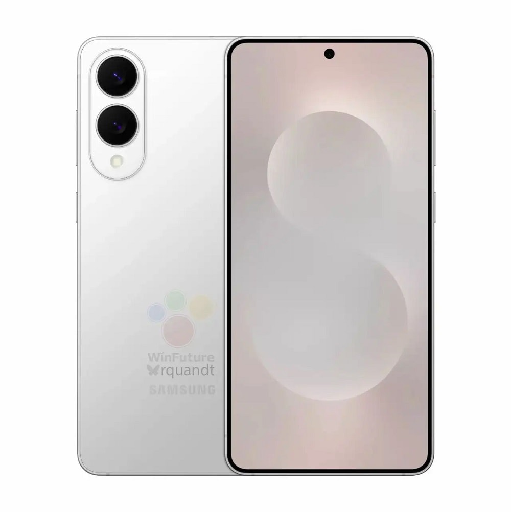 رندر رنگ سفید گلکسی S25 اج