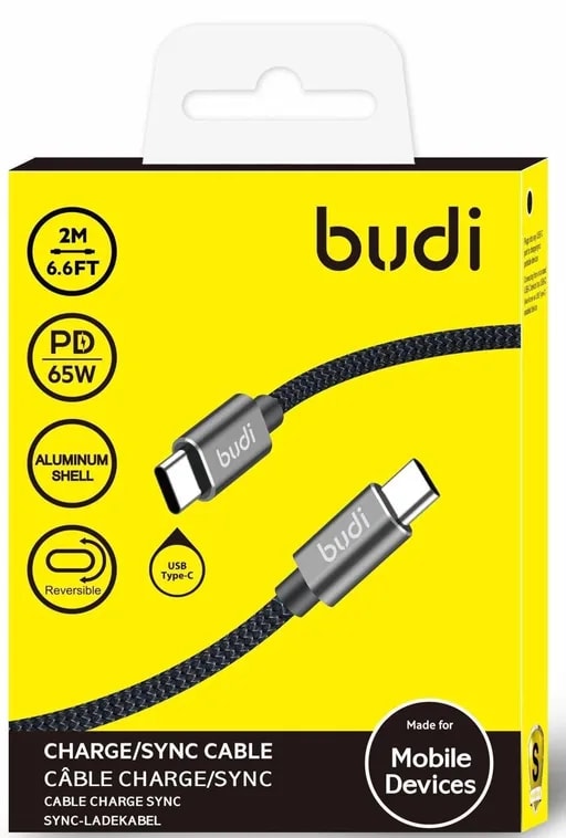 کابل شارژ کنفی ‌USB-C به ‌USB-C بودی مدل DC206TT20B-1