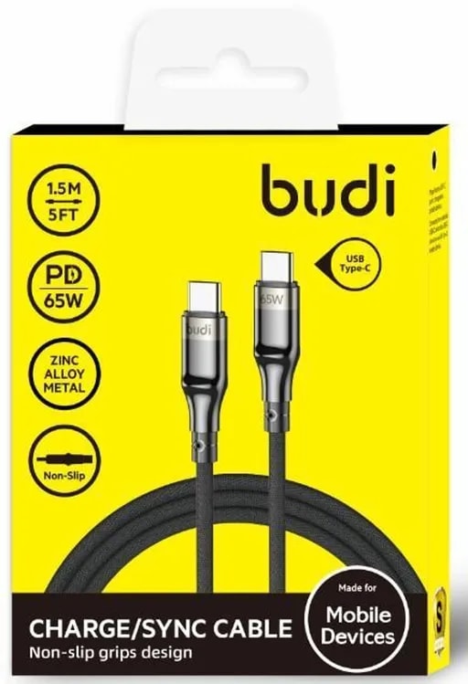 کابل شارژ کنفی ‌USB-C به ‌USB-C بودی مدل DC239TT15-1