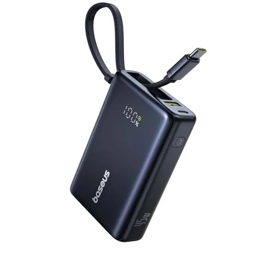 پاوربانک 45 وات باسئوس مدل PicoGo Digital Display Power Bank ظرفیت 10000 میلی‌آمپر-2