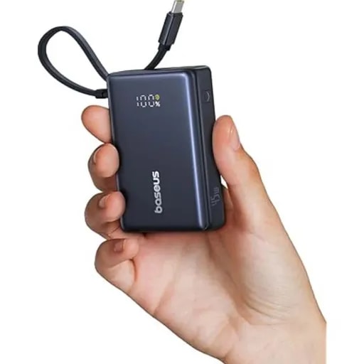 پاوربانک 45 وات باسئوس مدل PicoGo Digital Display Power Bank ظرفیت 10000 میلی‌آمپر-5