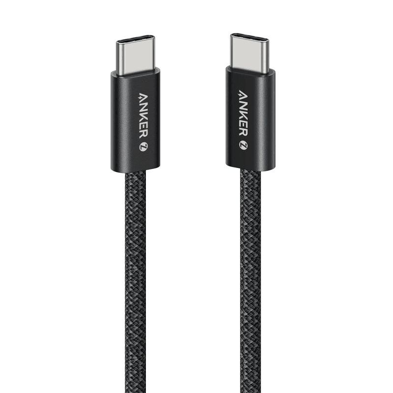 کابل شارژ کنفی USB-C به USB-C انکر مدل Zolo Cable Fast Charging A8060-0