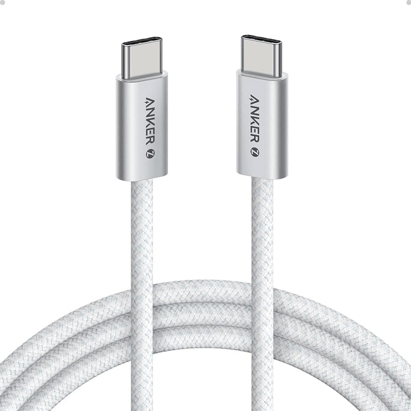 کابل شارژ کنفی USB-C به USB-C انکر مدل Zolo Cable Fast Charging A8060-1