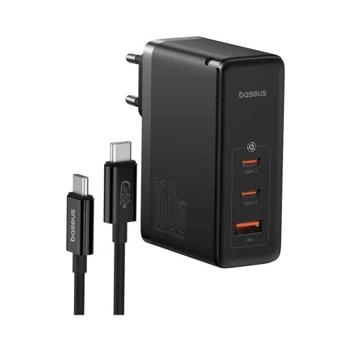 شارژر دیواری 160 وات باسئوس مدل GaN5 Pro-0