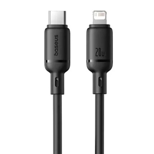 کابل شارژ USB-C به لایتنینگ باسئوس مدل Silky Series-2