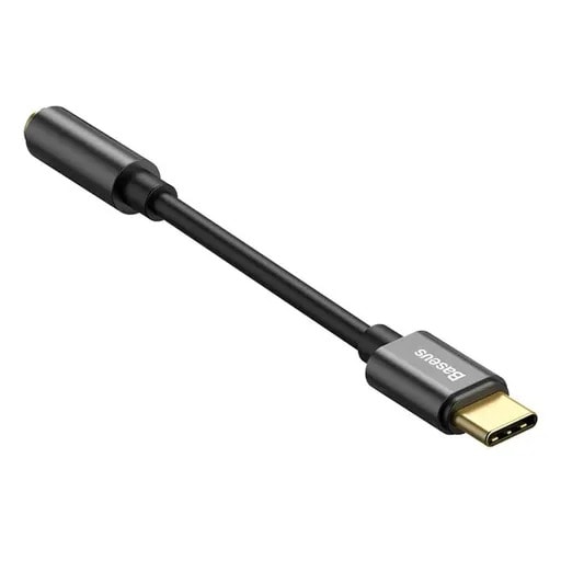 کابل USB-C به AUX باسئوس مدل Type-C Male to 3.5mm Female Adapter CATL54-2