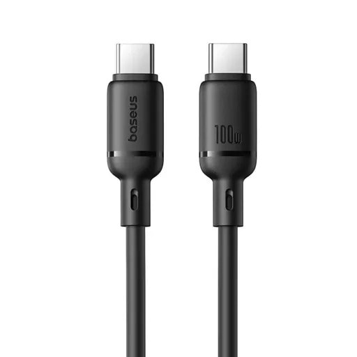 کابل شارژ USB-C به USB-C باسئوس مدل Silky Series-1