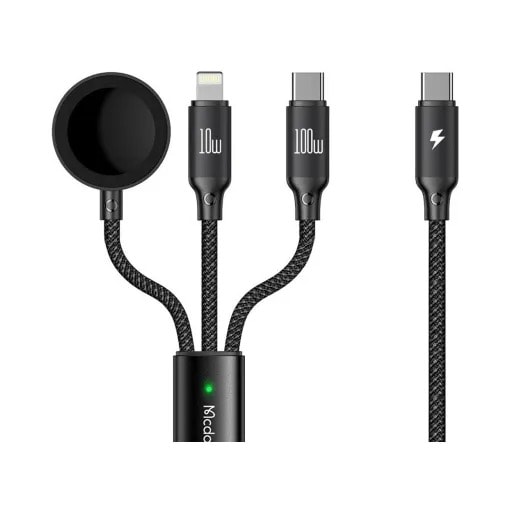 کابل شارژ ۳ کاره USB-C مک دودو مدل CA-4940-0