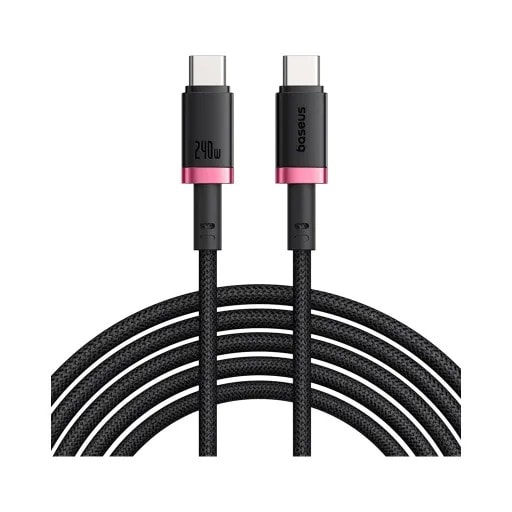 کابل شارژ USB-C به USB-C باسئوس مدل Dura Series-0